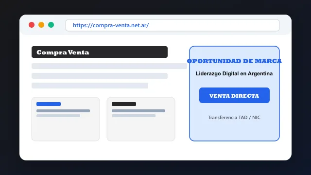 Modelo de aplicación comercial y proyectos digitales para compra-venta.net.ar